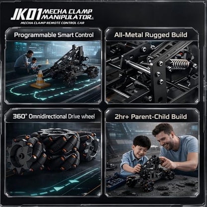 Robotic Arm & Robot Kits for Kids, Diophso STEM RC Car Engineering Building Set, DIY Toys for Boys Ages 8-14, Remote Control Science Educational Gifts