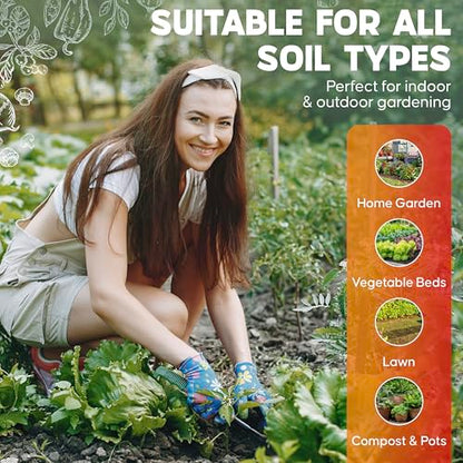 Soil Test Kit – 100 Soil pH Test Strips (3.5–9 Range) for Garden, Lawn & Indoor Plants – Easy At-Home Soil Testing