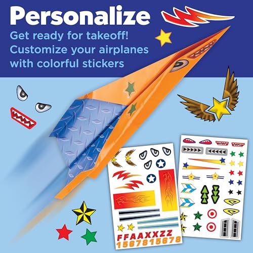 Creativity for Kids Paper Airplane Kit, Make 20 Airplanes - style: Mini Kit- 20 Airplanes