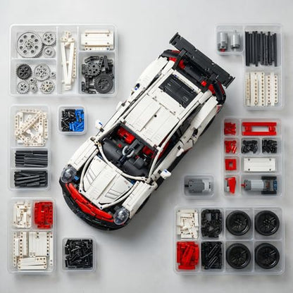 RC Car Building Kit, 1:14 Scale RC Car, 825 Pieces, App Control