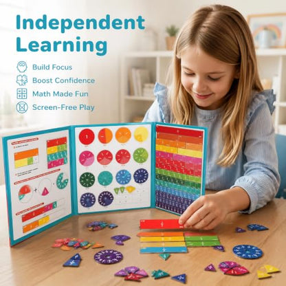 Extra Large Magnetic Fraction Manipulatives Math Visual Aids For Students
