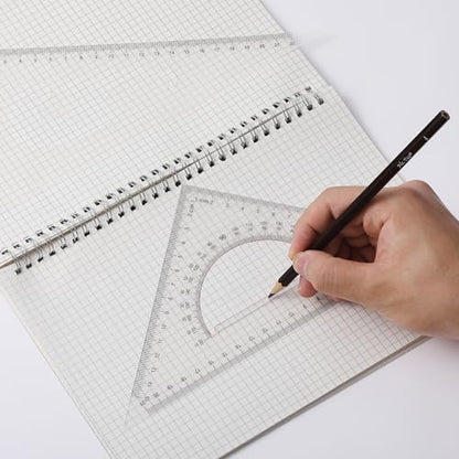 Mr. Pen- Triangle Ruler, 2 Pack, 22&15cm, 30/60 & 45/90 - size: Triangle Ruler 22&15 cm