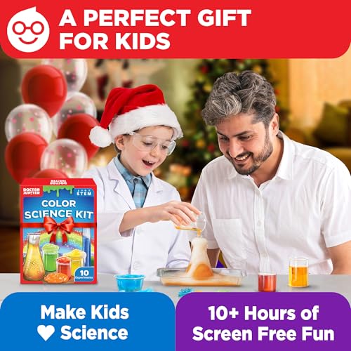 Doctor Jupiter Color Science Experiments Kit for Kids Ages 4+ - style: Color Science Kit: 4+