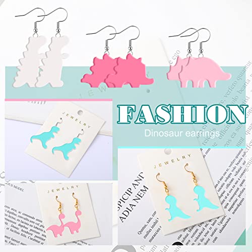 14 Pcs Dinosaur Polymer Clay Cutters Mini Dinosaur Shaped Clay Cutters Earring Making Tool Kit Cute Jewelry Modeling Polymer DIY Supplies Embossing Animal Earring Molds School Holidays Birthday Gift