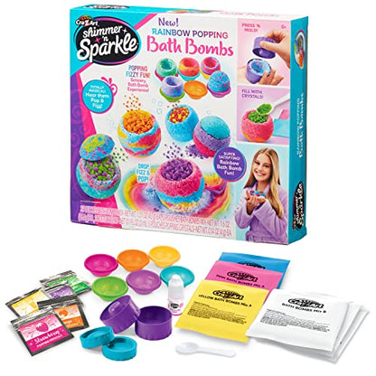 Cra-Z-Art Shimmer 'n Sparkle Rainbow Popping Bath Bombs Kit