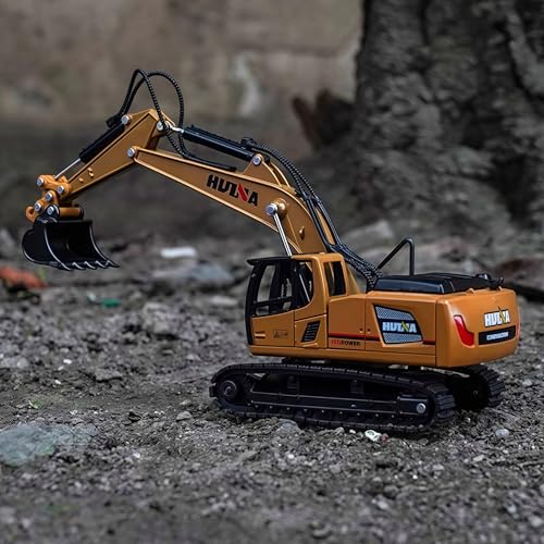 Gemini&Genius Tracked Excavator Construction Vehicle Toy, Small‑Size Digger - color: 1:60 Digger