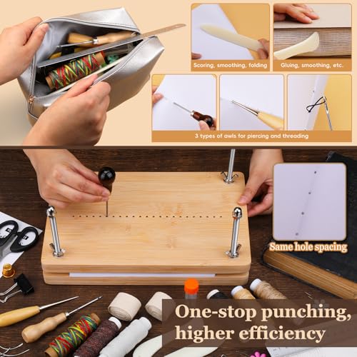 Book Binding Kits for Beginners Bookbinding Kit Book Making Kit Book Press - size: 11.6"x7.9" Bookbinding Kit -5