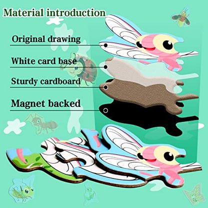 Magnetic Puzzles for Kids Ages 3-5, Travel Toddler Insect Puzzle Toy - style: Insect