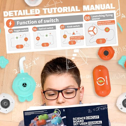 SMILESSKIDDO Science Kits Electronics STEM Kit 140+ Projects 10+ Parts - style: 140+ Projects