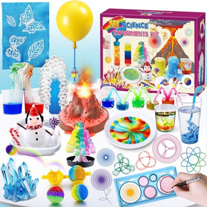 UNGLINGA 111 Experiments Science Kit for Kids, Chemistry Set - style: science kit with 111 experiments