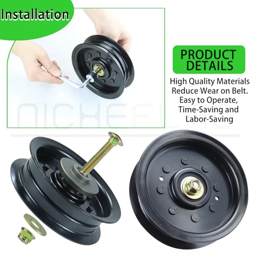 2 Pack 532196104 Idler Pulley for Husqvarna/Craftsman 48 54 Z254F - color: A05 2x532196104