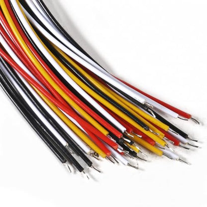 ACEIRMC 10Pairs JST-XH Connector Kit, XH 2.54mm 4 Pin Header Male and Female Connectors Plug Adapter with Flat Wire Cable 200mm 26AWG Compatible with JST XH (4P) - color: 4P