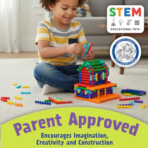 POPULAR PLAYTHINGS Playstix Construction Toy Set, 150 Piece Kit - style: 150 Piece Kit