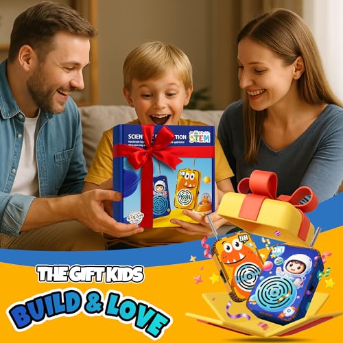 Stem Toys for Kids Age 6-8, DIY Walkie Talkie Building Kit