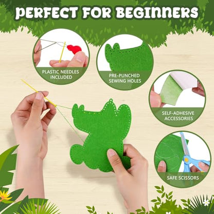 Garma Sewing Kits for Kids Animal Felt Craft Kit for Kids Ages 5-8 8-12 - style: Animal