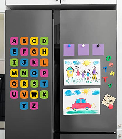 Carson Dellosa 26-Piece Dry Erase Alphabet Edu-Clings Set, 3.5" Silicone abc Letter Manipulatives, Kindergarten and Preschool Learning Activities and Phonics Games - style: Alphabet