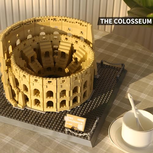 CAXIMSY Roman Colosseum Architecture Model Building Block Sets The Office Landmarks Skyline Set Toys Collection for Adults Kids 1756 Pieces - color: Rome Colosseumarchitecture