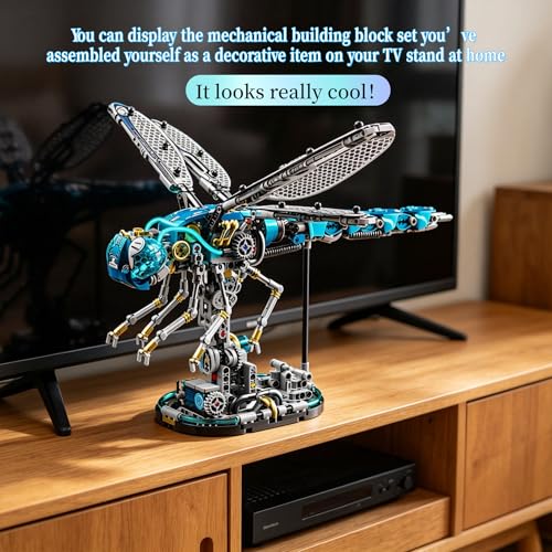 Mechanical Skeleton Robot Building Blocks Set, 3D Robotic Model Kit - color: Dragonfly