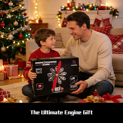 Engine Building Kit, STEM Motor Display Set Engine Model Kit (1100 PCS) - size: Large