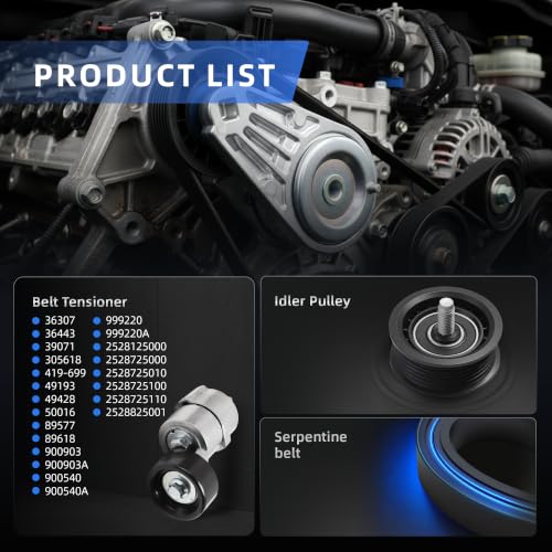 Serpentine Belt Tensioner Pulley Kit