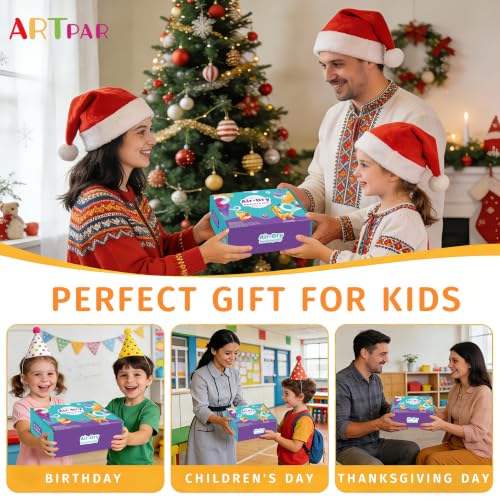 ARTPAR Air Dry Clay 102 Colors,Modeling Magic Clay for Kids Bulk Craft Kit - color: 102 Colors