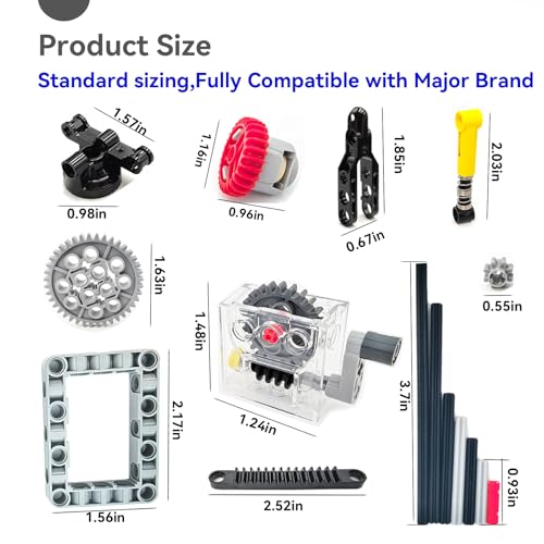 Technic Parts Building Block Pieces Sets, 260 Pieces