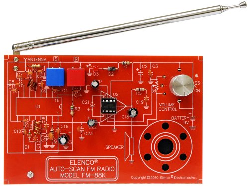 Elenco FM Radio STEM Electronics Soldering Kit for Kids Ages 12+