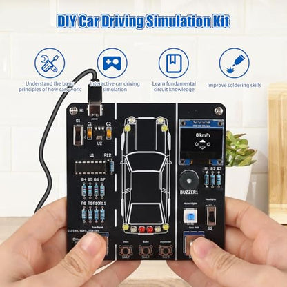 MIOYOOW Car Driving Simulation Soldering Practice Kit for School Learning