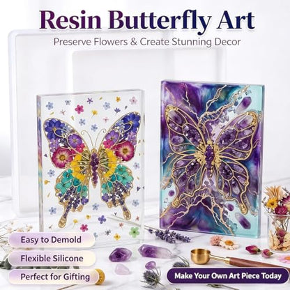 2Pcs Rectangle Epoxy Resin Molds, Large Coaster Silicone Molds - color: Large Coaster Resin Mold