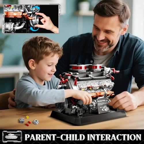 Tiger Tank Engine Building Blocks Set 1236PCS Military Model Kit