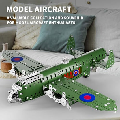 Lucky Doug STEM Building Projects Model Airplane Set - 389 Pieces STEM Project Building Toys for Kids Ages 8-12, Assembly Science Kit Educational Army Toys Gift for Kids Boys 8 9 10 11 12-16 Years Old - style: 8805