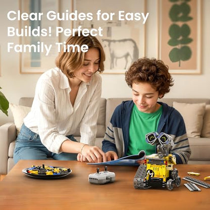 Sillbird Robot Building Kit with Remote Control STEM Gift for Boys Age 8-14 - color: Yellow