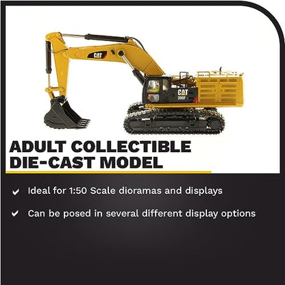 Diecast Masters 1:50 Caterpillar 390F L Hydraulic Excavator | High Line Series Cat Trucks & Construction Equipment | 1:50 Scale Model Diecast Collectible Model 85284