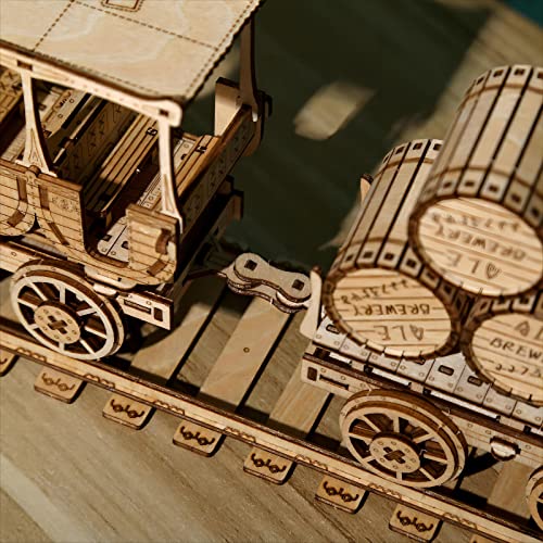 3D Wooden Puzzles Wine Truck Model Kits, Brainteaser and Puzzle for Christmas/Birthday,Gifts for Adults and Teens to Build Combination - style: Wine Truck