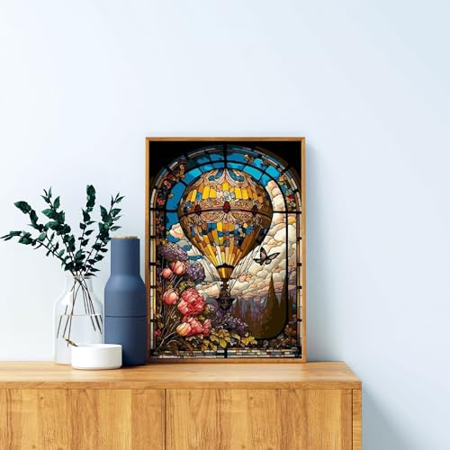 Hot Air Balloon Diamond Painting Kits for Adults, Diamond Art Kits 12x16in - color: Style 1