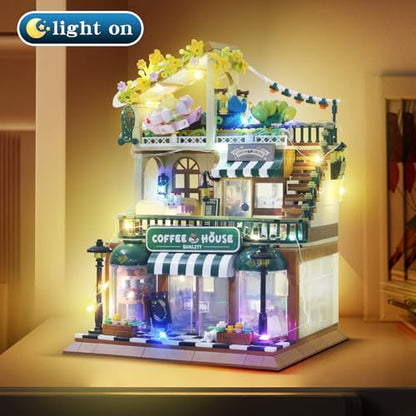 Coffee Shop House Architecture Building Blocks Set not Compatible with lego