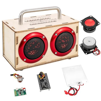 DIY Bluetooth Speaker Kit for Kids 8-10 - STEM Kits Science Project Toys - color: Red