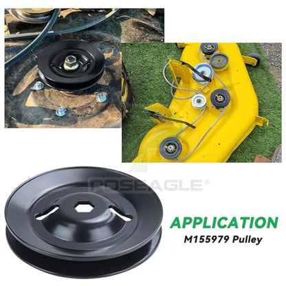 GX20335 Pulley for John Deere L130 L120 Z255 Z245 Lawn Tractors - size: 1xM155979