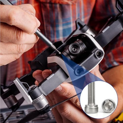 1020Pcs M2 304 Stainless Steel Hex Socket Cap Bolt & Nut Set - size: M2x4/6/8/12/10/16/20-1020Pcs