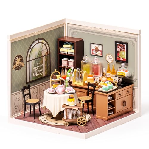 Super Creator-Mini Blocks Model Building Set for Adults, Miniature Plastic House Kit Super Store-Building Blocks Toys for Adults, DIY Crafts/Hobbies for Adults (Sweet Sips Tea) - style: Sweet Sips Tea