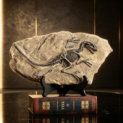 XINDAM Resin Dinosaur Fossil Statue Model Simulated Skeleton Home Office Display Decorative Craft Box Decoration (Style 2) - color: Style 2