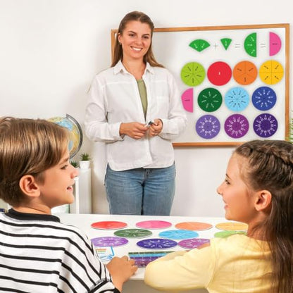 178 PCS Magnetic Fraction Circles & Tiles – Simply Magic Fraction Magnets