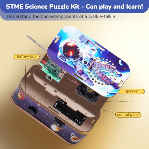 STEM Toys & Science Kits for Kids Age 5-7 8-12 12-14: Build Your Own DIY Kids Walkie Talkies