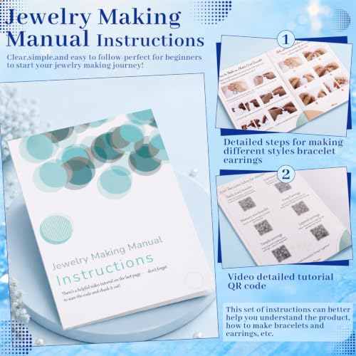 Wurosi Jewelry Making Supplies Kit, Bracelet Making Kit for Adult - color: Blue