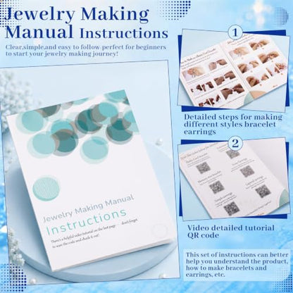 Wurosi Jewelry Making Supplies Kit, Bracelet Making Kit for Adult - color: Blue