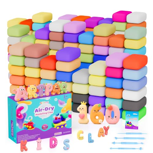 ARTPAR Air Dry Clay for Kids,160 Colors Modeling Magic Clay DIY Crafts Kit - color: 160 colors