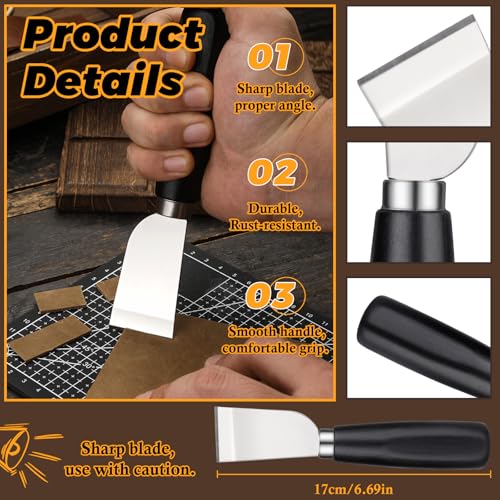 Leather Working Tools, Cutting Knife Edge Burnisher Stitching Punch