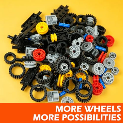 Wheels and Axles Sets Tires Building Blocks Classic Car Parts Accessories