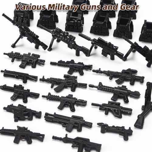 SWAT Gear Weapons Pack City Police Team with Robot Dog Drones Boat Kit