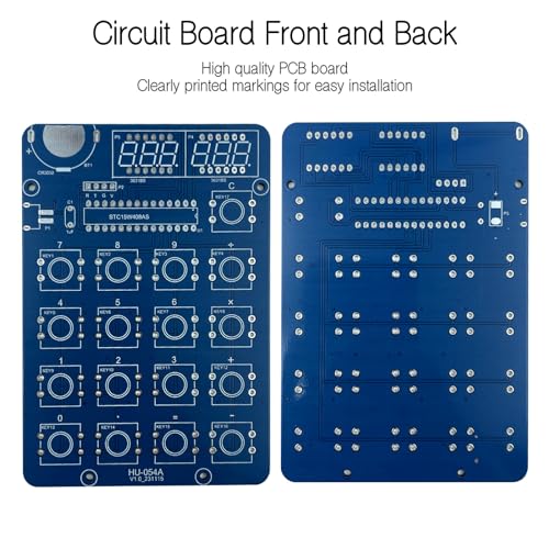 EIELE Electronic Calculator Soldering Practice Kit Resistance Resistance Calculator Multifunction Transparent Case Electronic Learning Kit